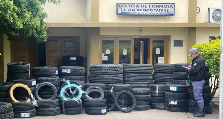 La Policía secuestró cubiertas valuadas en más de 24 millones de pesos