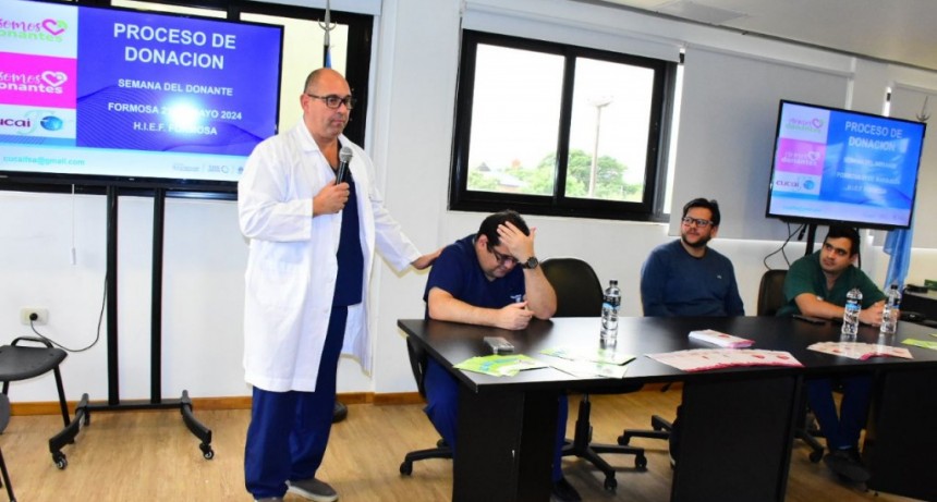 El Hospital Interdistrital Evita fue sede de una charla sobre donación y trasplante de órganos