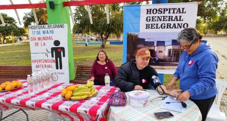 En distintos puntos de la provincia siguen las actividades por el mes de la hipertensión arterial