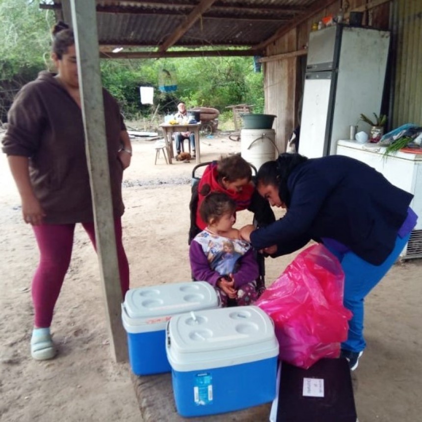Amplia jornada de vacunación en Colonia Dalmacia