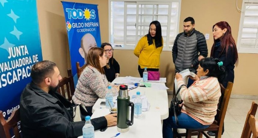 La Junta Evaluadora de Discapacidad realizó un amplio trabajo en la localidad de Pozo del Tigre