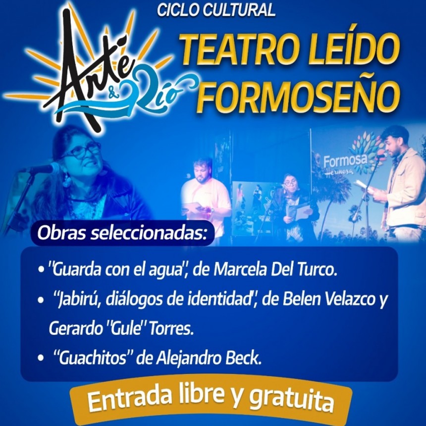 Continúa el ciclo de teatro leído formoseño en el galpón c