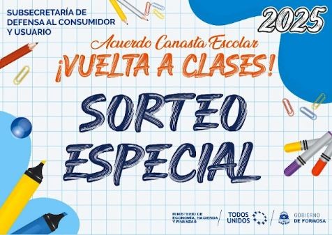 Defensa al Consumidor realizó el sorteo de premios de la canasta escolar “Vuelta a Clases 2025”