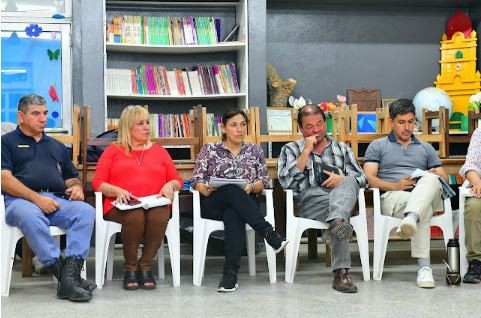 Reunión del Comando de Emergencia en Palo Santo: analizaron la situación y asistencia a zonas afectadas por las lluvias