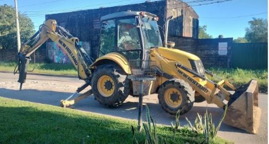 La Municipalidad realiza obras para reparar el pavimento sobre la calle Fotheringham