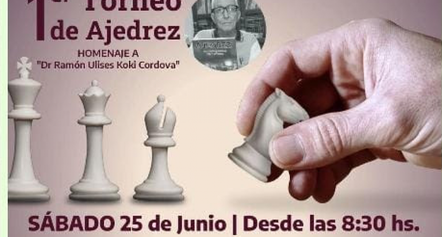 Invitan a participar de un torneo de ajedrez en el Salón Cultural Municipal
