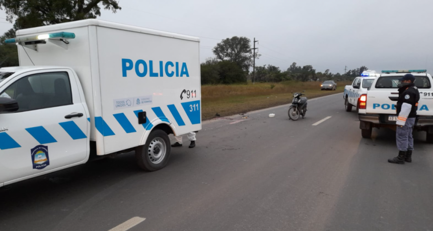 Hallaron el cuerpo sin vida de un motociclista sobre la Ruta 11, a unos mil metros del control policial de Villa del Carmen