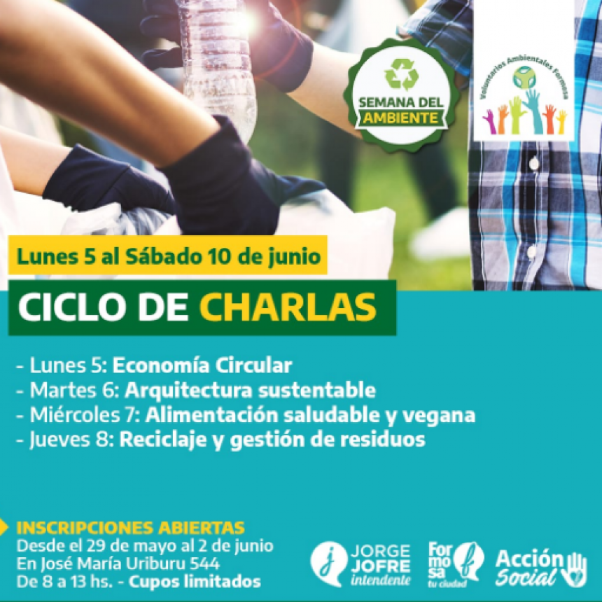 El Municipio propone cuatro actividades para conmemorar el Día del Ambiente