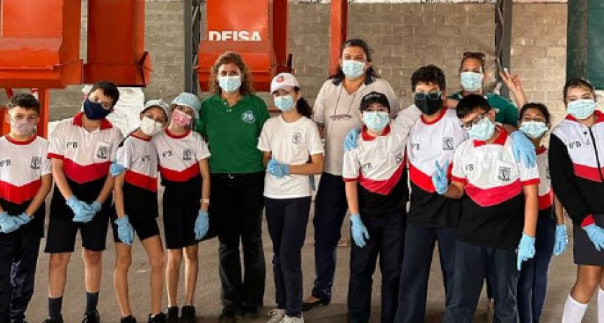 El municipio realizó una visita guiada con estudiantes a GIRSU, la planta de procesamiento de residuos