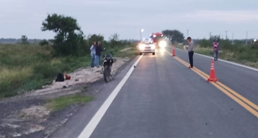 Motociclista falleció producto de un siniestro vial sobre la Ruta Nacional 11