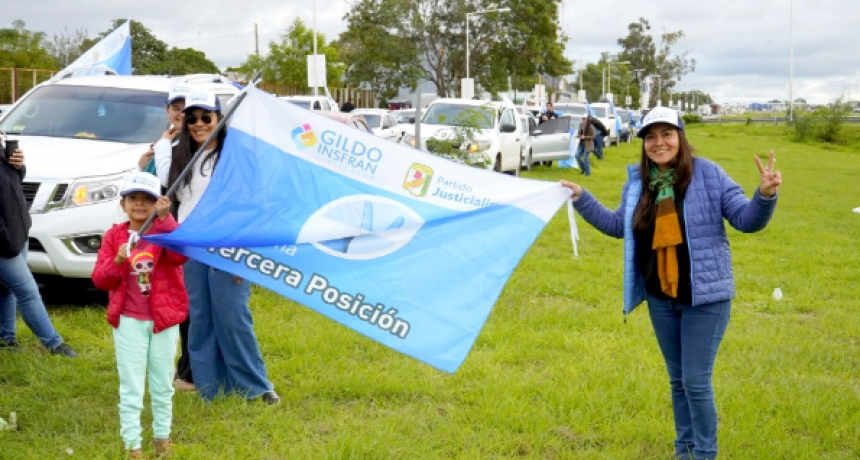 Candidatos de Tercera Posición recorrieron en caravana distintos sectores de la ciudad