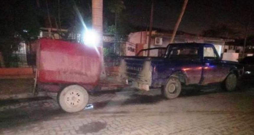 Secuestran una cisterna con 800 litros de combustible transportado en forma irregular