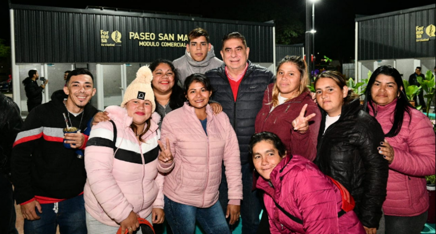 El intendente Jofré inauguró el Paseo Comercial San Martín