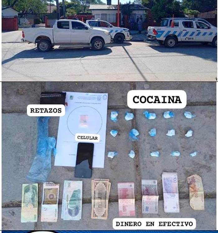 Paraguayo fue detenido con 15 envoltorios de cocaína