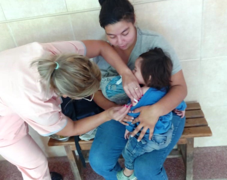 Se llevó adelante una exitosa jornada de vacunación en Boca Riacho Pilagá