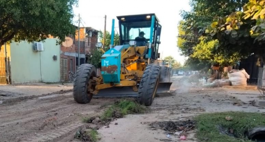 La comuna priorizó el arreglo de calles y el mantenimiento de los desagües pluviales