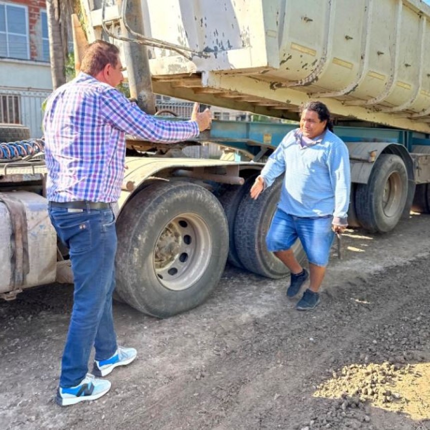 El intendente Jofré recorrió el barrio San Juan Bautista donde se ejecutan diversos trabajos