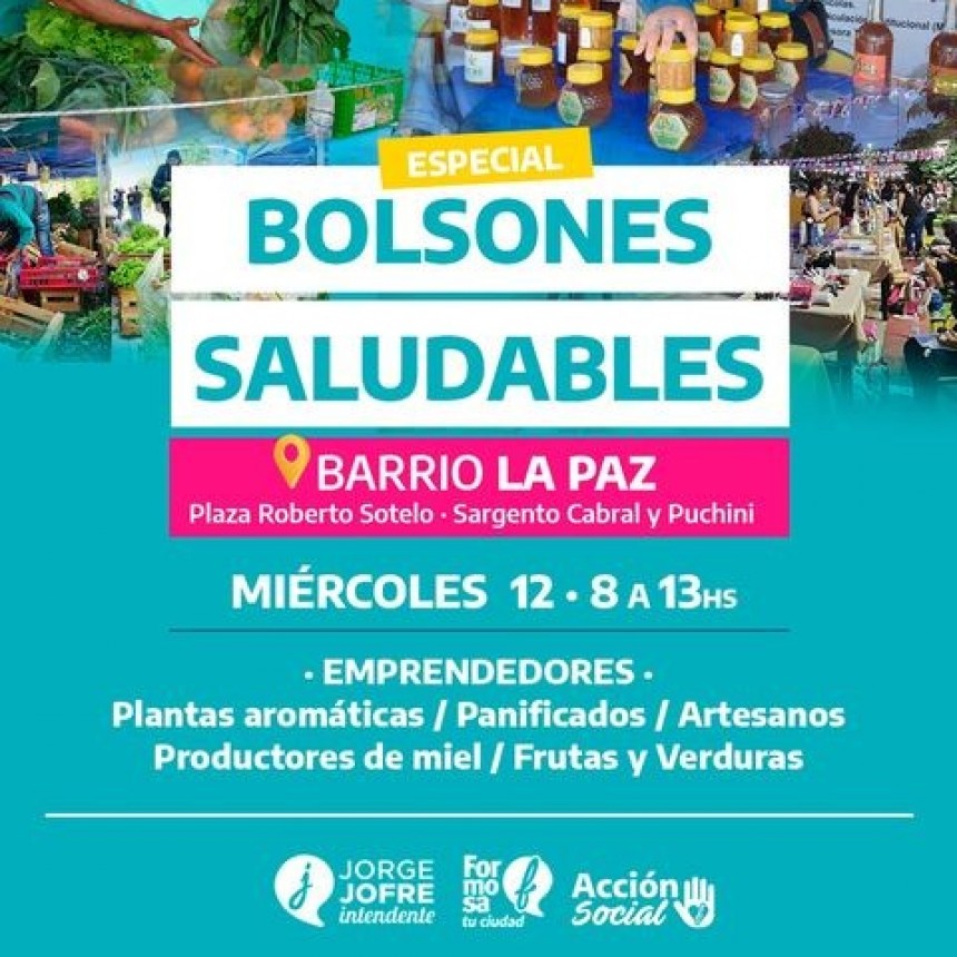 Info sobre los BOLSONES SALUDABLES de la semana