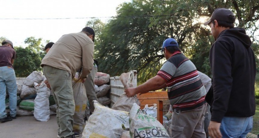 La Universidad Provincial de Laguna Blanca entregó mandioca al Plan Nutrir