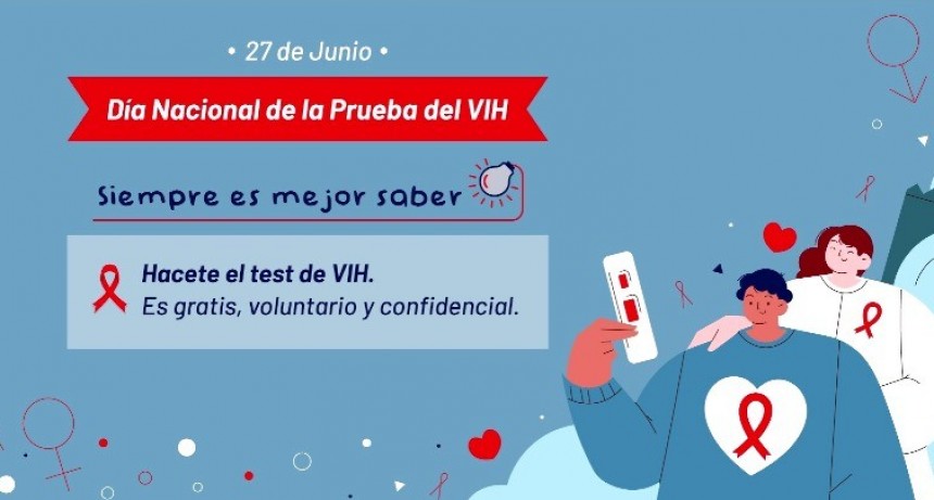 El Municipio realizará testeos gratuitos por el Día Nacional de la Prueba de VIH