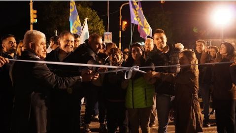 Jofré inauguró dos importantes obras: una de pavimentación en el acceso Sur y el Paseo Saludable de la Av. Pantaleón Gómez