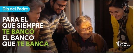 Promo Banco Formosa Día del Padre - 12 al 15 de Junio: 25% de reintegro y 6 cuotas sin interés