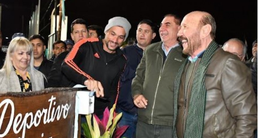 Jofré dejó habilitada este sábado la plaza del barrio San Martín y el circuito de calistenia