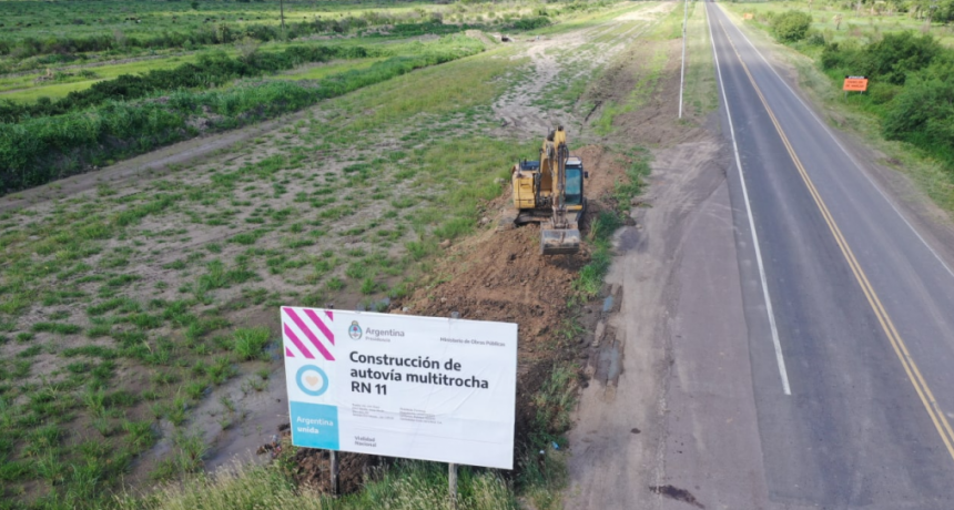 Se continúa a buen ritmo con los trabajos en la Autovía de la RN N° 11