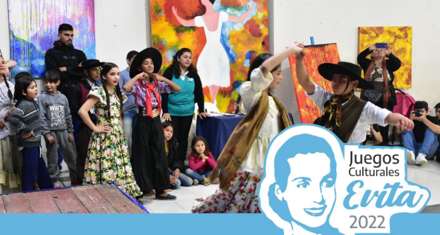 Continúan abiertas inscripciones para participar de los Juegos Culturales Evita