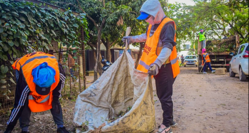 El programa de tareas integrales del Municipio se desplegó en los barrios Coluccio, Cono Sur y 17 de Octubre