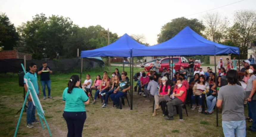 El Municipio informó a vecinos del barrio San Martín sobre la construcción de un nuevo espacio recreativo