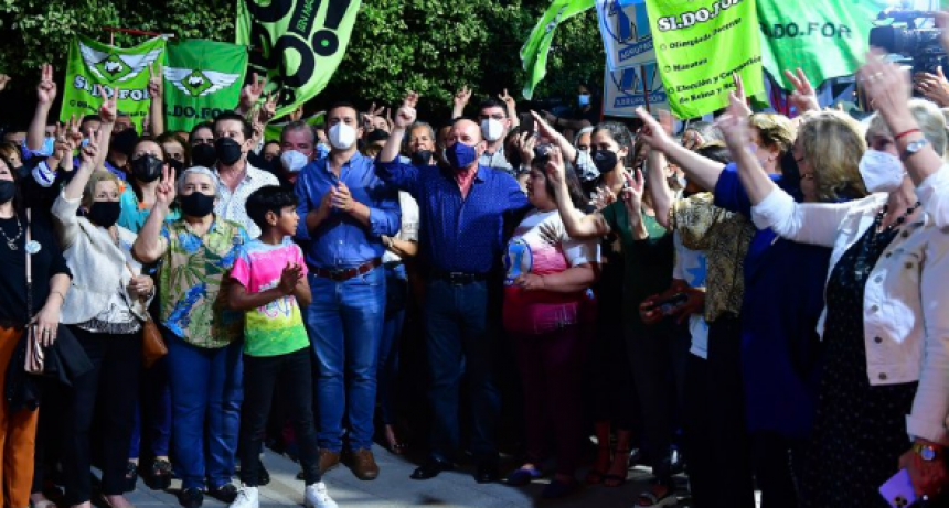 Gildo Insfrán encabezó el acto conmemorativo del 70°aniversario del fallecimiento de Eva Duarte de Perón