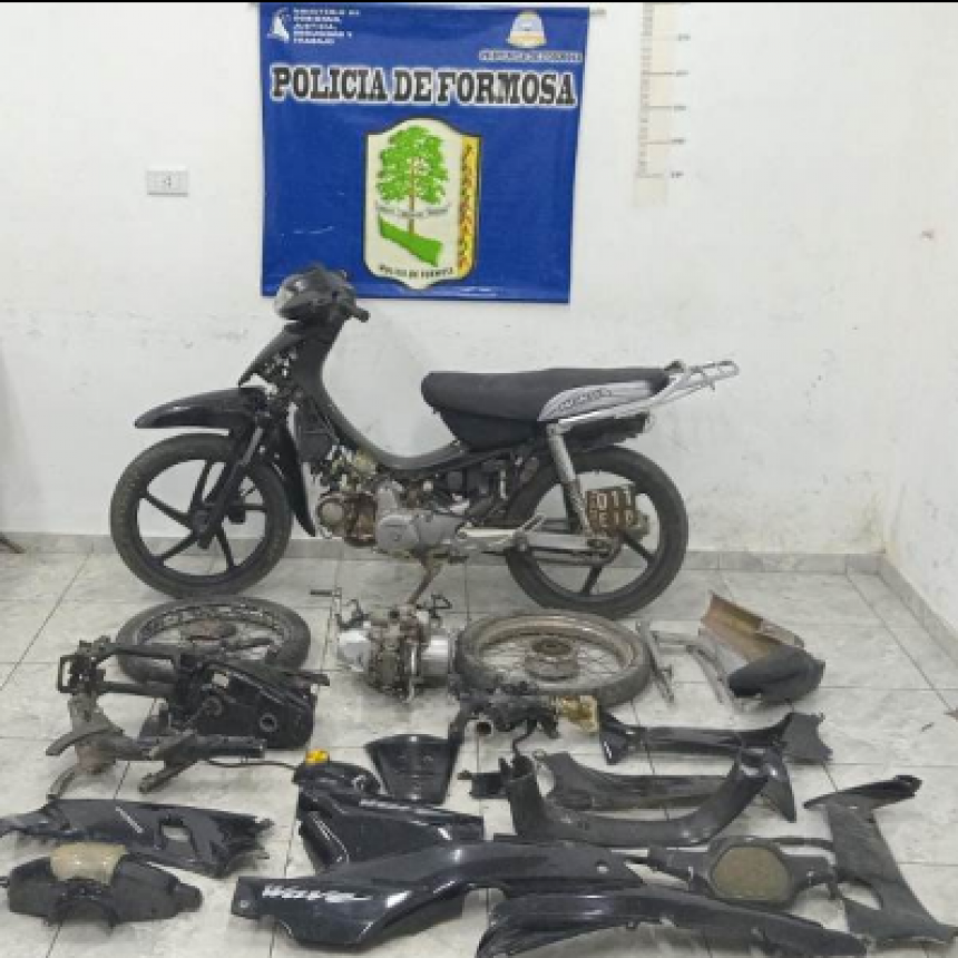 La Policía recuperó cuatro motocicletas y detuvo a dos sujetos
