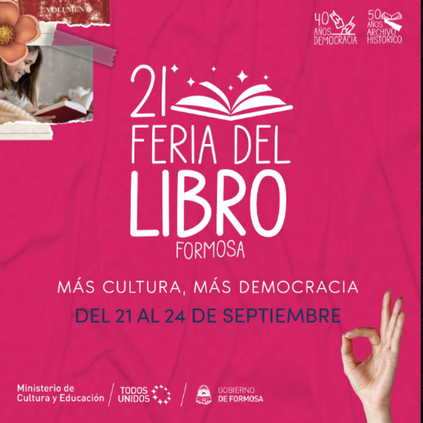 La XXI edición de Feria del Libro de Formosa será del 21 al 24 de septiembre
