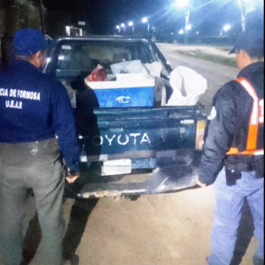 La Policía secuestró carne transportada sin respetar las condiciones de salubridad