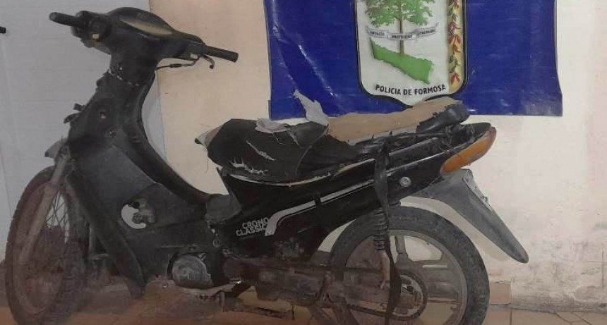 La Policía recuperó una motocicleta robada y detuvo a los presuntos autores