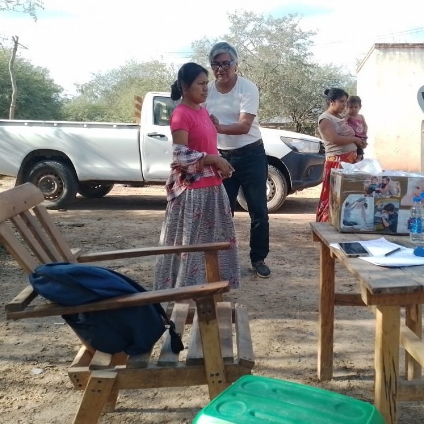 Operativo de vacunación antigripal en la comunidad El Silencio
