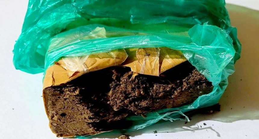 La Policía detuvo a un hombre con marihuana apta para la elaboración de unos 975 porros