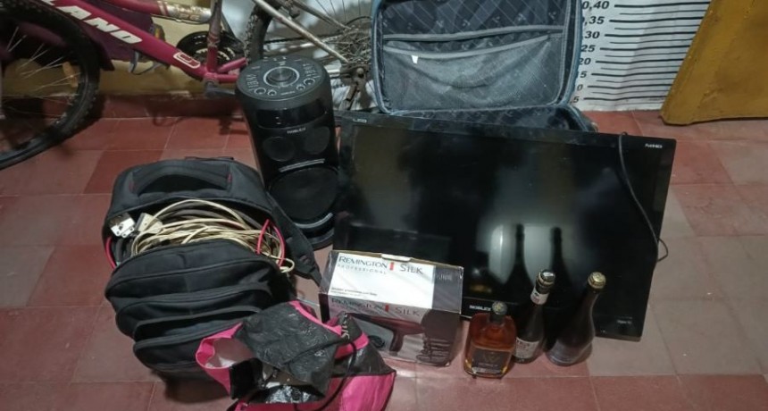 La Policía detuvo a un sujeto y recuperó objetos robados en el barrio Nuestra Señora de Luján