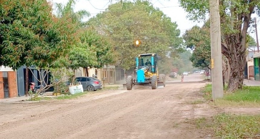 Intenso accionar del municipio en un amplio sector del ejido urbano