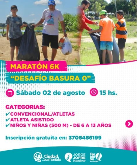 El municipio habilitó la inscripción para la maratón sustentable 