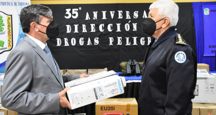 La Dirección General de Drogas Peligrosas de la Policía, cumplió 35° años de labor institucional