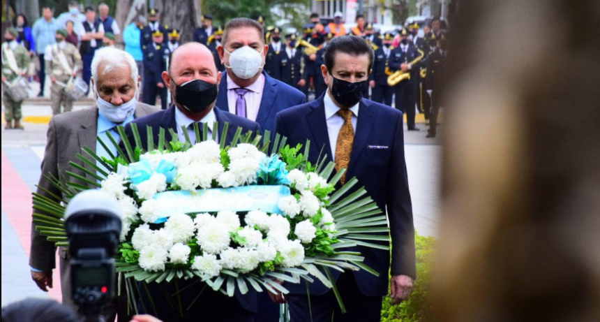 Insfrán presidió el acto en homenaje al general San Martín