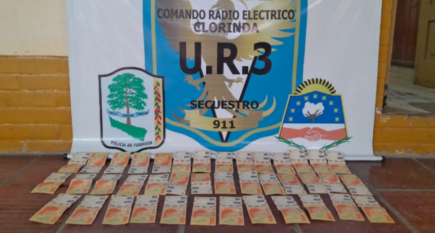 Recuperaron una importante suma de dinero y aprehendieron al presunto autor