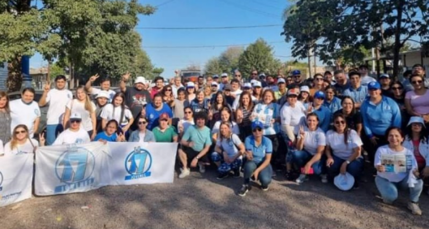 Apoyo de los vecinos capitalinos a los candidatos de Unión por la Patria