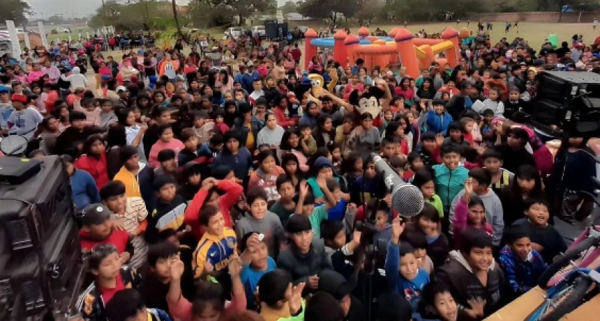 Por el Mes de las Infancias se realizó una jornada recreativa en el barrio Namqom