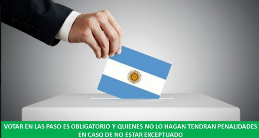 Dede el ODEPOE se señaló que votar en las PASO es obligatorio y quienes no lo hagan tendrán una penalidad, pudiendo justificarse en algunos casos