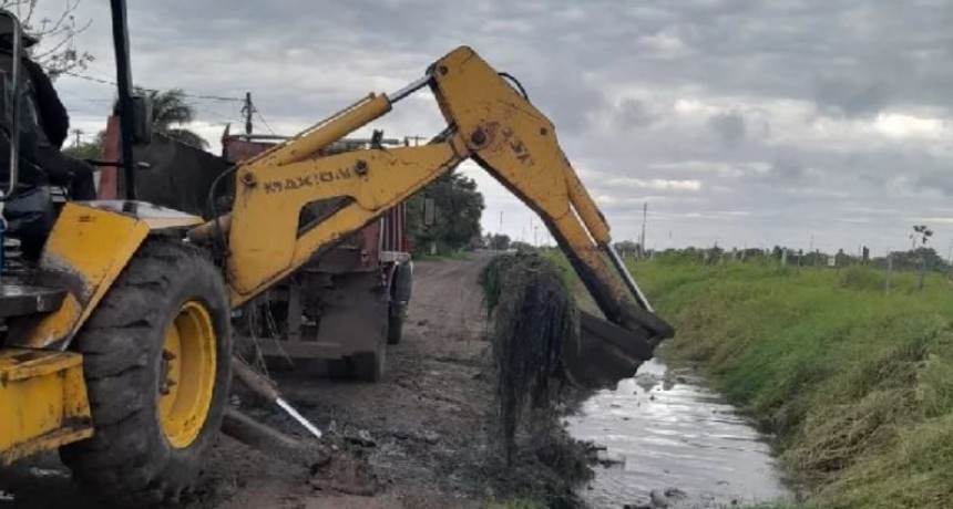 Rápida respuesta del municipio para la desobstrucción del drenaje urbano