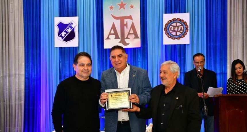 Jofré participó de la cena de celebración por el centenario de la Liga Formoseña de Fútbol