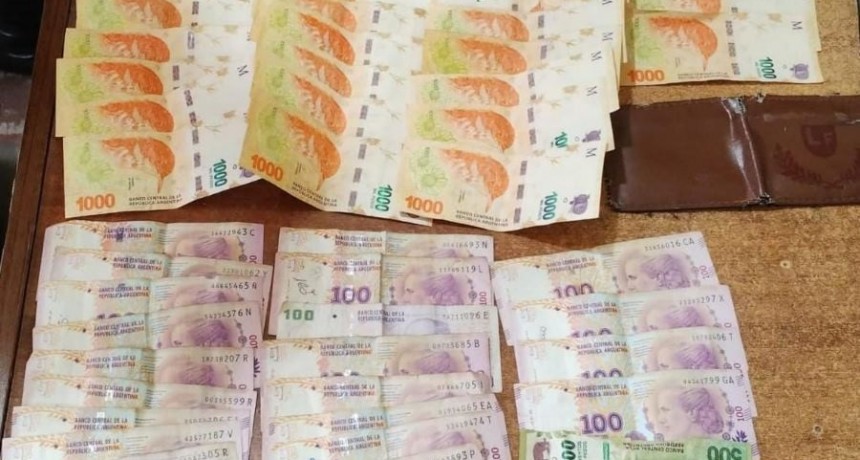 La Policía detuvo a un hombre y recuperó más de 37.000 pesos